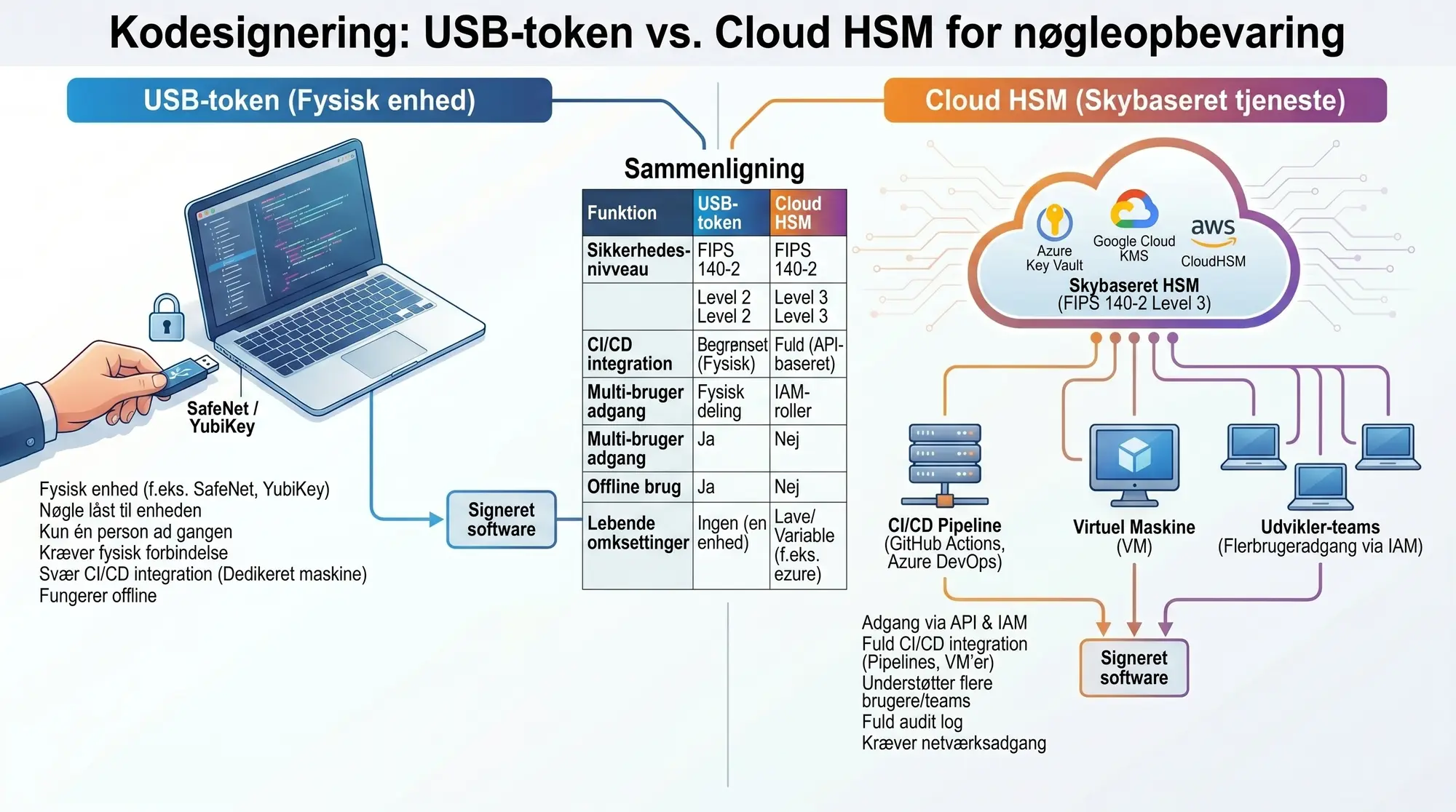 Code Signing: USB Token vs Cloud HSM for Key Storage