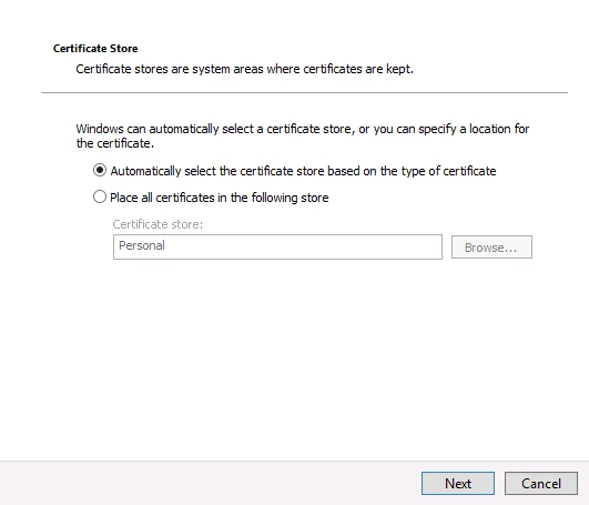 Automatically Select Store Server