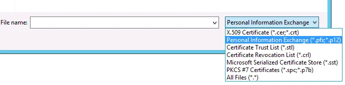 Change Format To Pfx