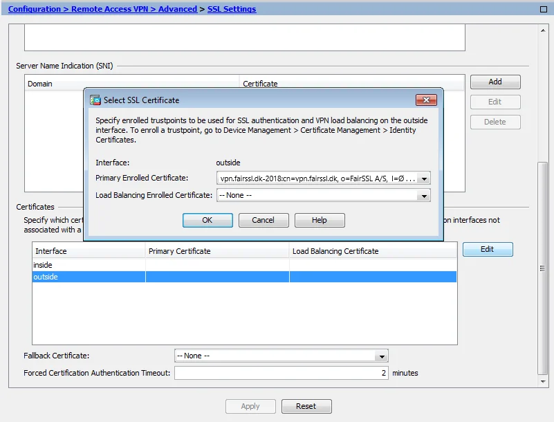 Ssl Settings