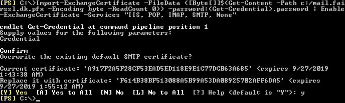 Import And Enable Certificate