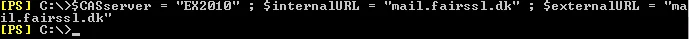 Set Server Name Server Url