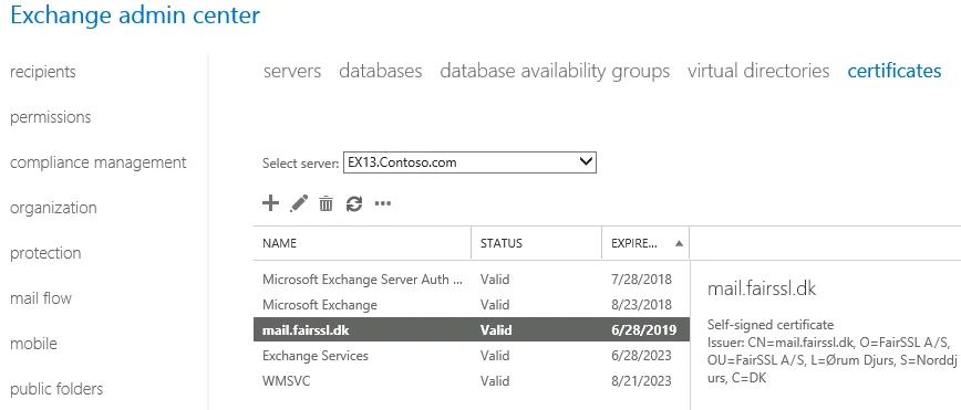 Select Certificate