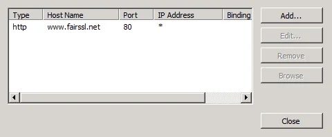 Add binding for SAN certificate