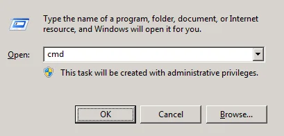 Run command prompt
