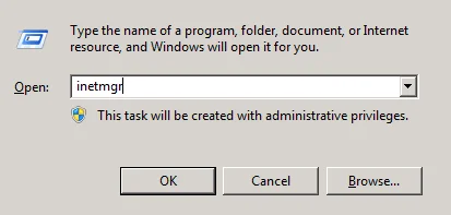 Start IIS Manager