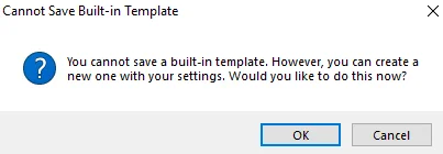 Cannot Save Built In Template