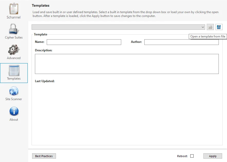 Open Template From File