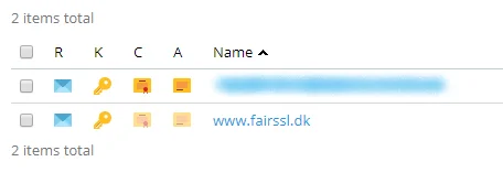 Open Certificate