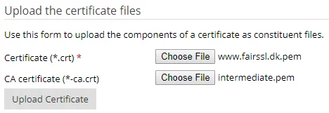 Upload Csr Certificate Files
