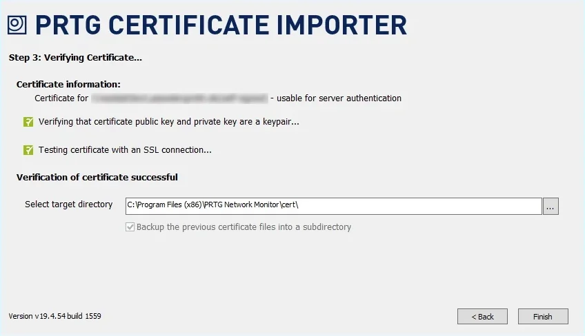 Verifying Certificate