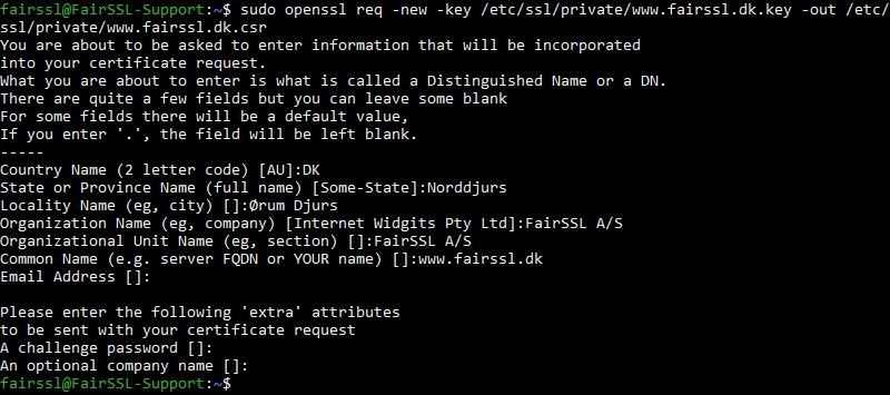 Create Csr Linux