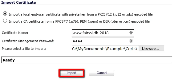 Import Pfx