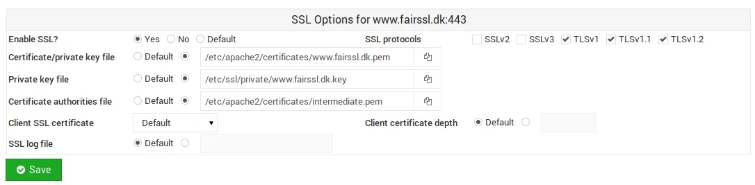 Select Certificates